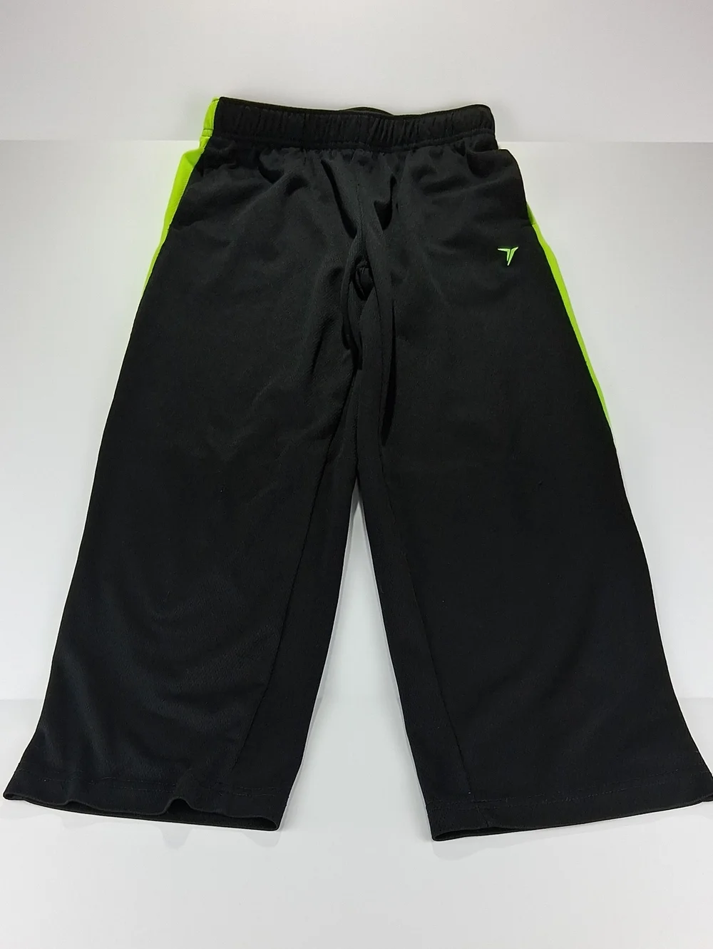 Boys Old Navy Athletic Pants Size Medium (8) Black + Neon Green Accent + Pockets
